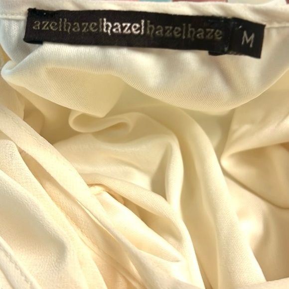 Anthropologie | Hazel Beige Embroidered Trim Poly Shift Dress ,EUC,Size Medium - Picture 7 of 13